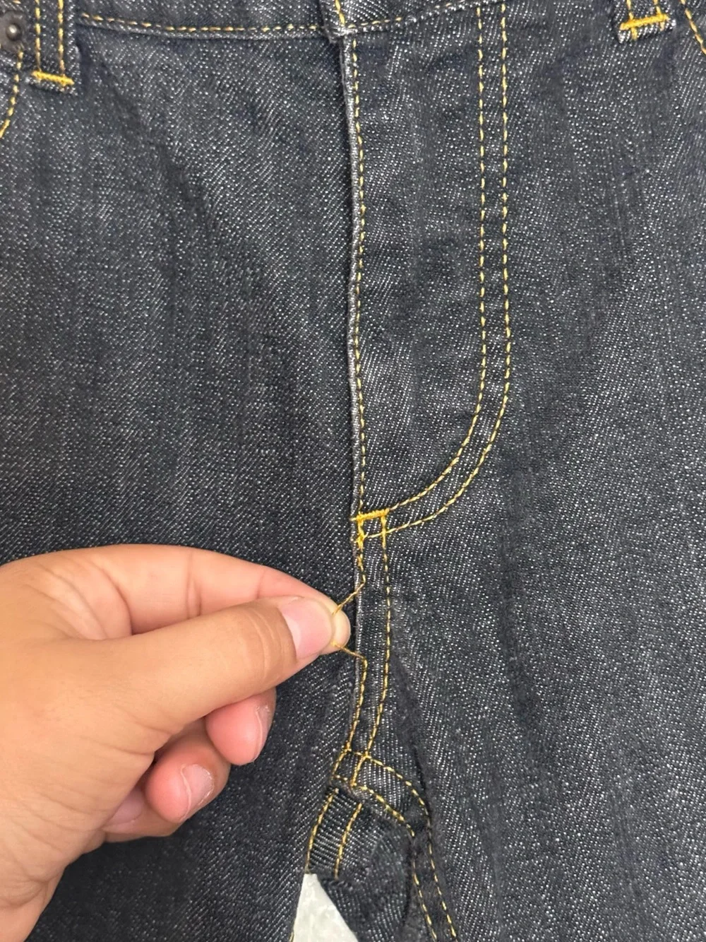 Louis Vuitton vintage circa 2008 low rise 5 pocket jeans embroidered size 36IT